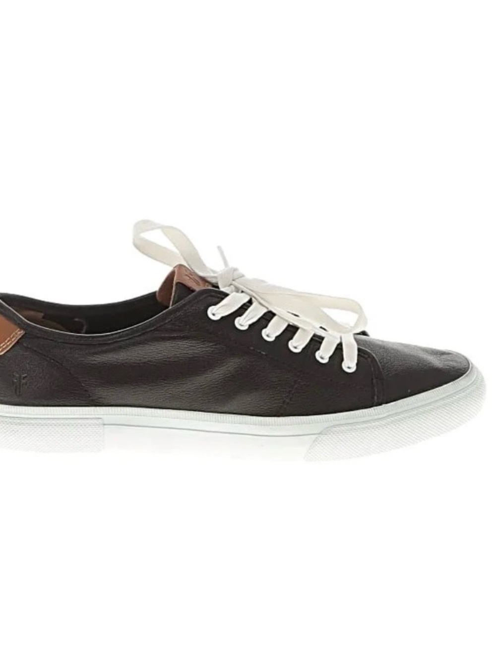 FRYE Woman's Black Leather Low-Top Sneakers - Picture 10 of 10